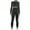 Black, variant on Women's Two Piece Outfit Long Sleeve Crop Top Tracksuit Yoga Legging Workout Set Slimming Activewear High Waisted Sweat Suit Athletic Clothing Set Black Medium