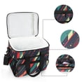 thumbnail image 6 of FORMRS Insulated Cooler Bag 24 Cans Capacity Soft Leakproof Lunch Box with Side Pockets, Orange Abstract Lines, 6 of 7