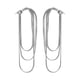 thumbnail image 2 of Puntoco Pendientes De Borla Con Cadena De Hueso De Serpiente Para Mujer, Personalidad De Verano, Pendientes De Temperamento De Moda, Muebles Para El Hogar De Plata De Viento Frío De Alta Gama, 2 of 4