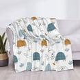 thumbnail image 3 of Rateoe Cute Doodle Turtles Pattern Flannel Throw Blanket, Ultra-soft Blanket for Bed, Couch, Car, Hypoallergenic Anti-pilling blanket-50"x40"(Horizontal), 3 of 6