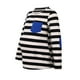thumbnail image 1 of Mujeres Ropa de Maternidad Camisas Blusas Embarazadas Tops Manga Larga Top Cuello Redondo Ocio Raya Odeerbi ODB123036, 1 of 9
