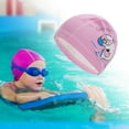 thumbnail image 2 of Unique Bargains 1 Pc Elastic Whale Pattern Swim Cap Pink, 2 of 6
