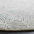 thumbnail image 3 of SAFAVIEH Abstract Brock Geometric Area Rug, Gray/Ivory, 8' x 8' Round, 3 of 11