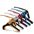 thumbnail image 2 of KALLORY Guitar Capo 1Pcs Golden Compact Shape for Acoustic and Electric Guitars Quick Release, 2 of 3