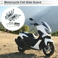 thumbnail image 2 of Unique Bargains 1 Set Motorcycle Fall Side Guard Front Fork Protector Front Fender Protection Mud Guards Side Guard Aluminum Alloy Black, 2 of 6