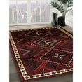 thumbnail image 3 of Ahgly Company Tapis d'Intérieur Lavable en Machine Carré Traditionnel Brun Foncé, 7 Pieds Carré, 3 of 7