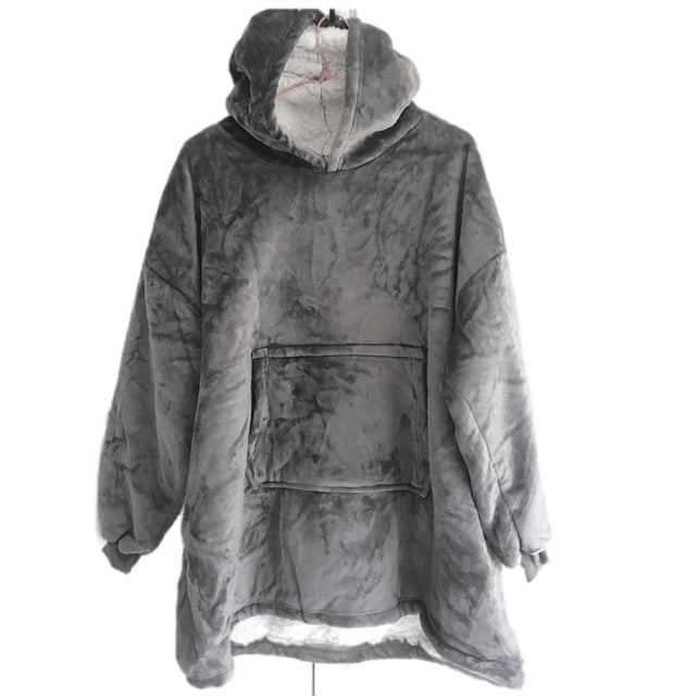 COZY HOODIE Sudadera con capucha de felpa - Gris COZY HOODIE 90061