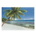 thumbnail image 1 of Fiji Cutting Board, Real Life Image of an Island with a Sky Paradise for Travelers, Decorative Tempered Glass Cutting and Serving Board, in 3 Sizes, by Ambesonne, 1 of 2