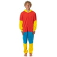 thumbnail image 4 of The Simpsons Hooded Union Suit - Men's Bart Simpson One Piece Character Costume Fleece Pajama Footless Sleeper for Men & Women, 4 of 4