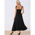 thumbnail image 3 of DARING DIVA Women's Boho Adjustable Spaghetti Strap Maxi Dresses L Black, 3 of 6