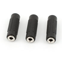 Unique Bargains 3.5mm Female to Female Audio Stereo Extension Adapter Connector Coupler 3Pcs