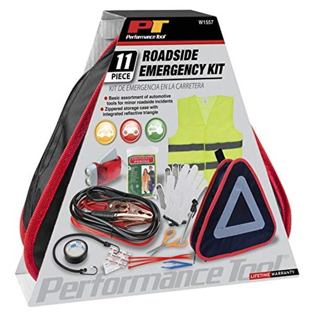 Perform Tool W1557 Roadside Emergency Kit, 11 Piece