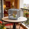 thumbnail image 5 of SIfdSeng Bird Cage Travel Bird Cage Portable Bird | Small Birds Lightweight Parrots Cage with Standing Pole Detachable Tray Hook Handle Easy Transport Bird For, 5 of 5