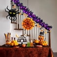 thumbnail image 5 of RTB-SHareconn 2 Pcs Halloween Black Garlands Decorations with Color Lights and Timer, Fall Leaves Garland Perfect for Home Fireplace Mantle Stairs Wall Dinner Wedding Party Indoor Outdoor Decor, 5 of 8