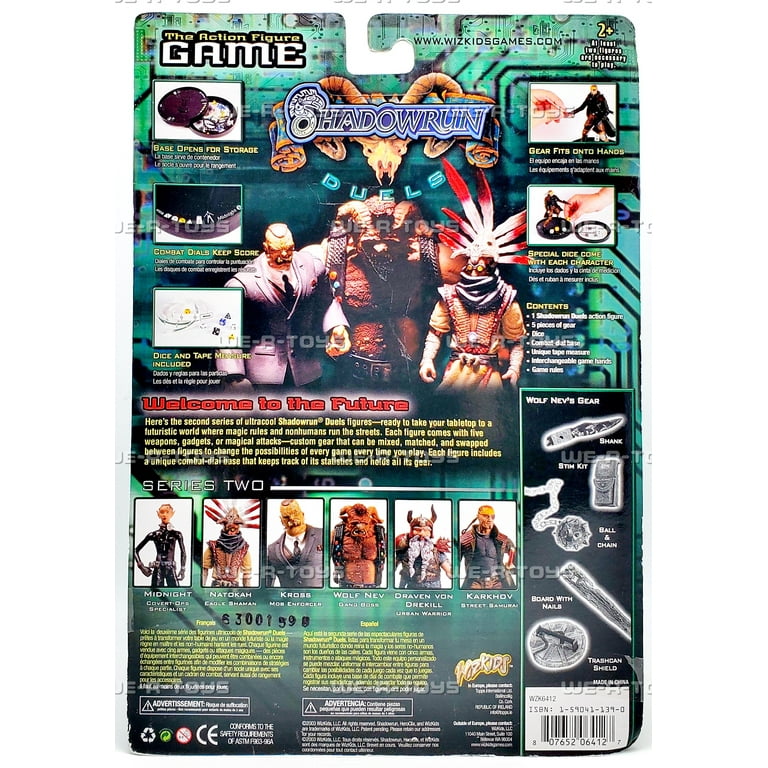Shadowrun Wolf Neu Gang Boss Hero Clix Action Figure 2003