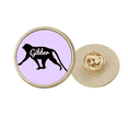 thumbnail image 1 of Monkey Braying Yawp Round Metal Golden Pin Brooch Clip, 1 of 3