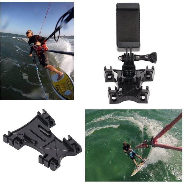Montaje de Línea de Cometas de Kitesurf, Soporte de Montaje de Cámara Ampliamento Usado Fácil de Desmonteje Con UNA Base Rotativa de 360 Grados para el Ciclismo