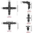 thumbnail image 3 of Straight-Through Joints For High Quality Drip Irrigation Connectors, Universal Barbed Tee Fittings, Durable Material 1/4 Inch Tubing Accessories For Widespread Use In Residential, 3 of 5