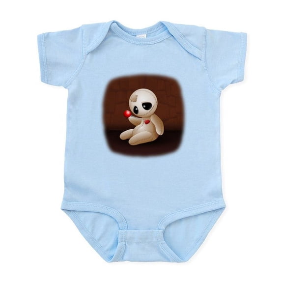 CafePress - Voodoo Doll Cartoon In Love Body Suit - Baby Light Bodysuit, Size Newborn - 24 Months