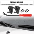 thumbnail image 2 of 3 Pcs Front Windshield Wiper Washer Nozzle Spray Jet Kit 85381-30020 85381-12050 for Toyota Corolla 1992-1996, 2 of 6