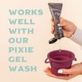 thumbnail image 3 of Pixie Menstrual Cup Collapsible Sterilizer - Microwavable Cleaner Container for Menstrual Discs (12oz), 3 of 7