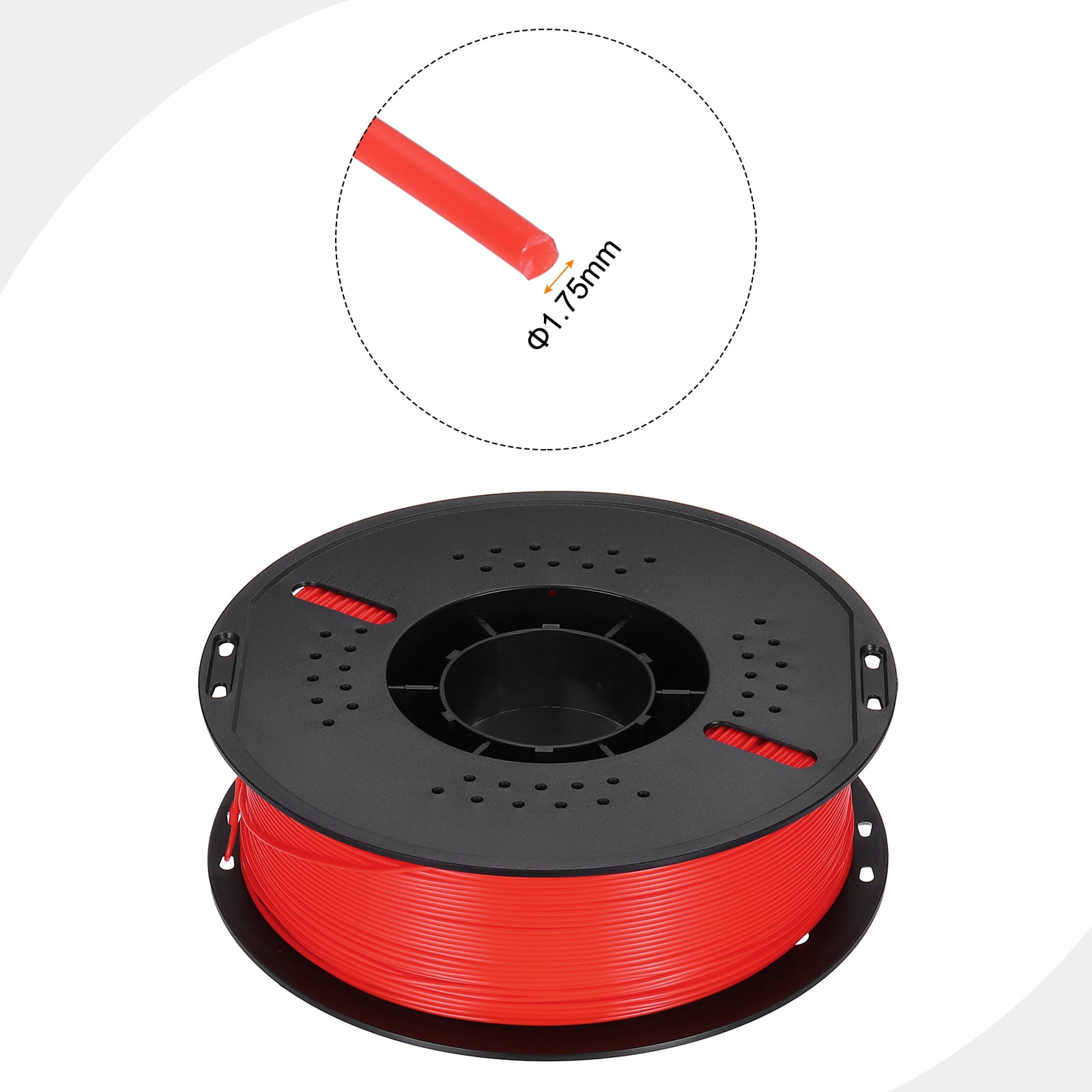 3D Printer Filament 1.75mm PLA Filaments Accuracy +/- 0.05mm Red