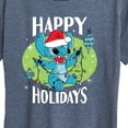 thumbnail image 3 of Lilo & Stitch - Happy Holidays - Women's Short Sleeve Graphic T-Shirt, 3 of 5