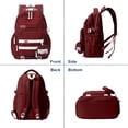 thumbnail image 6 of DAKIMOE Large School Backpack for Girls Boys Lightweight Spacious Kids Bookbag with Multiple Pockets for Middle School College, Wine Red, 6 of 6