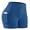 03# 4" 1Pack:Dark Blue, variant on Womens Plus Size 8" High Waist Spandex Shorts Yoga Workout Biker Athletic Shorts with Pockets,Navy Blue,US Size 2XL