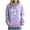 Purple, variant on EchfiProm Womens Football Sweatshirt with Pockets Cute Hoodies Pullover Green Hooded Tops for Ladies