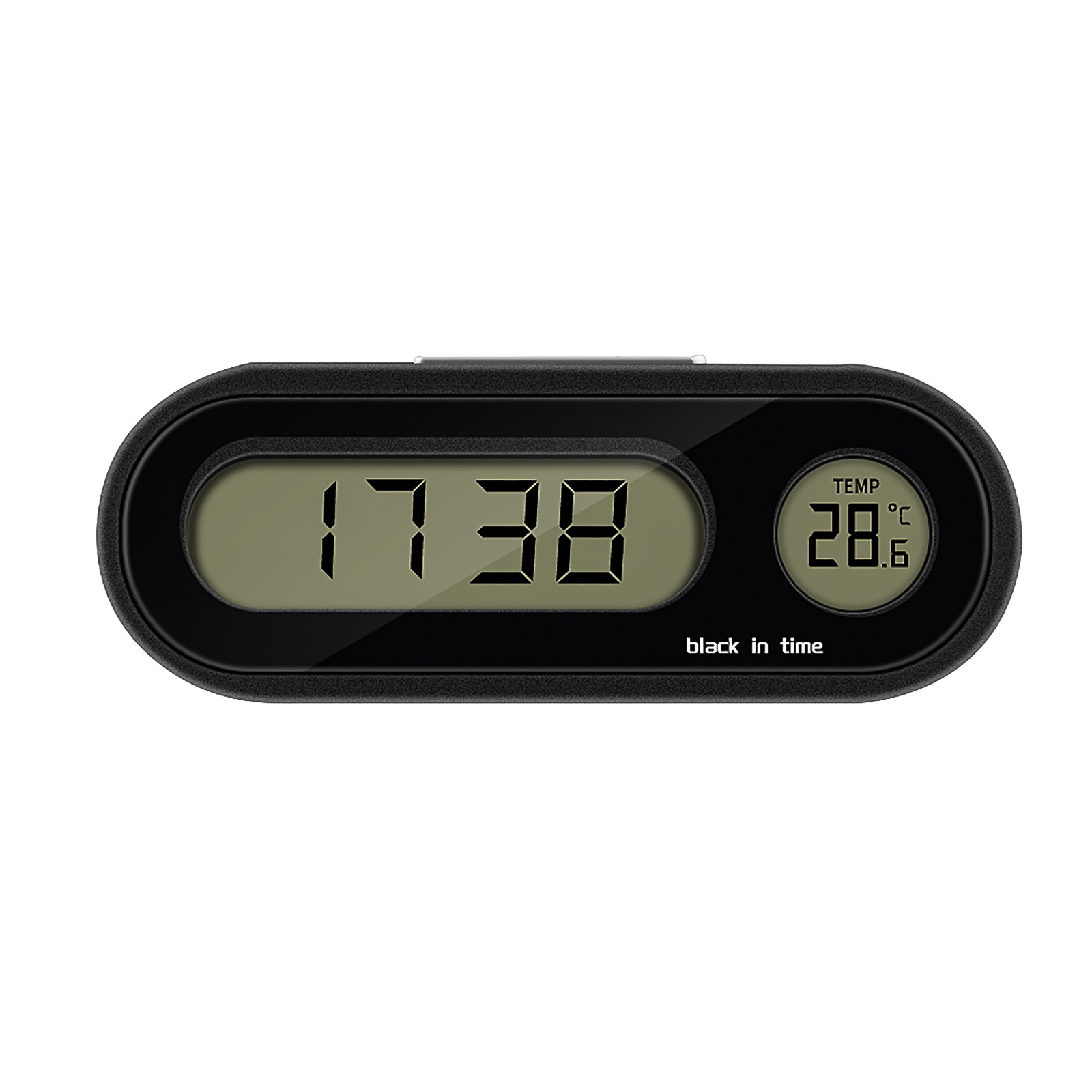 2 in 1 Function Fashion Car Digital Clock with Doublesided Sticker
