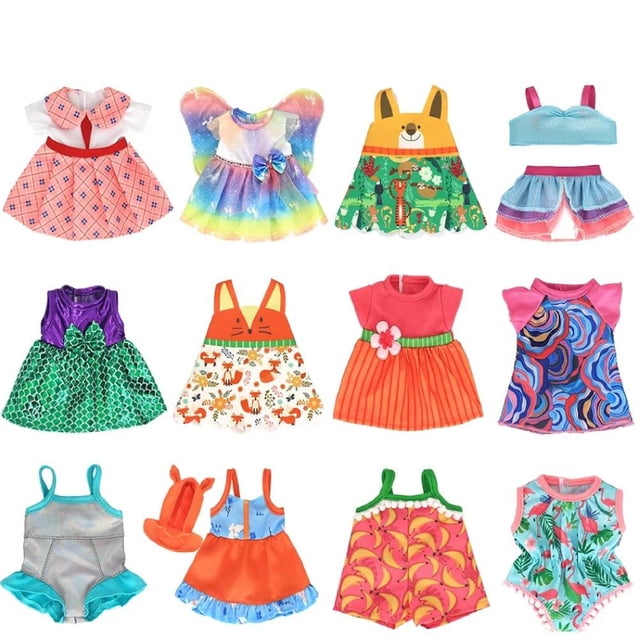 Vestido Princesa para Muñeca Niña 12 uds Ropa Bebé Accesorios Viva Hechos a mano DQrwqpou