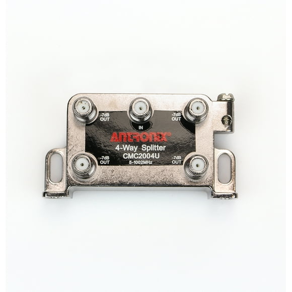 Divisor MoCa Universal Antronix CMC2004U 4 Vías -3.5dB -7dB 5-1002 MHz para TV por Cable e Internet