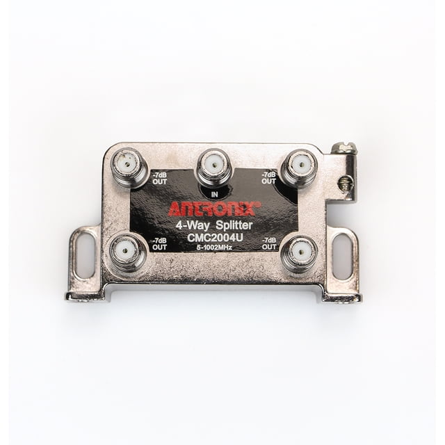 Divisor MoCa Universal Antronix CMC2004U 4 Vías -3.5dB -7dB 5-1002 MHz para TV por Cable e Internet