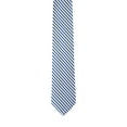 thumbnail image 3 of ROMARIO MANZINI Royal Blue and White Pin Stripe WOVEN NECKTIE, 3 of 3