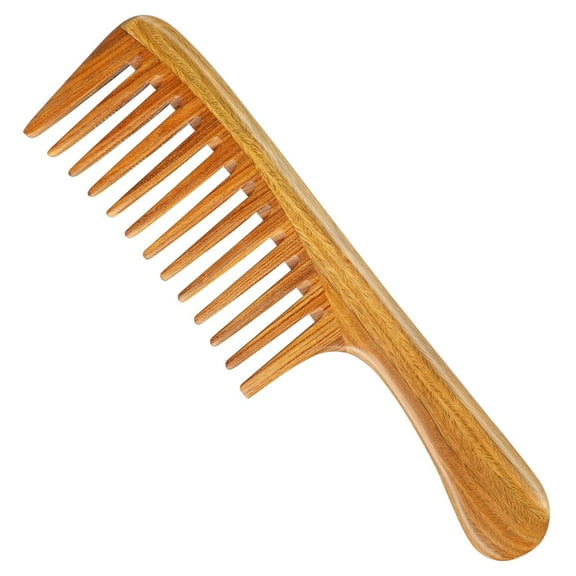Natural Sandalwood Hair Combs - Anti-Static Helps to relieve tension and stimulate scalp (Extra Large Detangler Comb)