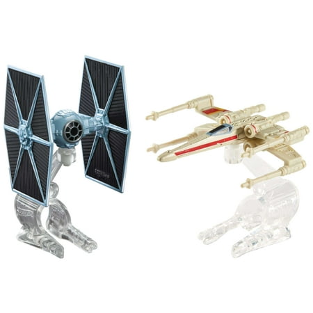 Hot Wheels Star Wars Tie Fighter Vs. X-Wing Fighter Red Two Starship