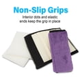 thumbnail image 2 of Top Glides Deluxe PlushGrips Extra Thick Fleece Walker Grip Covers - 1 Pair (Purple), 2 of 6