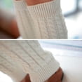 thumbnail image 4 of Baohd Exquisite Craft Leg Warmers Designed To Beautify Curves For Skirts And Combination Long Socks Fiber Knee Socks white 42cm 1Set, 4 of 6
