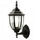 thumbnail image 1 of Lámpara de pared exterior impermeable Hex Garden Black Light para pasillos, patios y balcones, 1 of 8