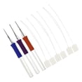 thumbnail image 2 of KAKOWELY punch embroidery needles 1 Set of 9pcs DIY Embroidery Pen Punch Needle Pen Felting Needle Pen Threads Knitting Tool Needlework Tools (3PCS Needlework Pens and 6PCS Threading Steel Wire), 2 of 4