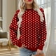 thumbnail image 1 of Heisall Womens Hoodies Spring Autumn Non-positional Print Fashion Casual Loose Ribbed Design Crewneck 2025 New Arrival Tops, 1 of 5
