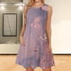 thumbnail image 2 of Mujeres verano casual sin mangas cuello redondo gradiente impreso bolsillo manga vestidos vestido suelto OAVQHLG3B Store lin121212, 2 of 5