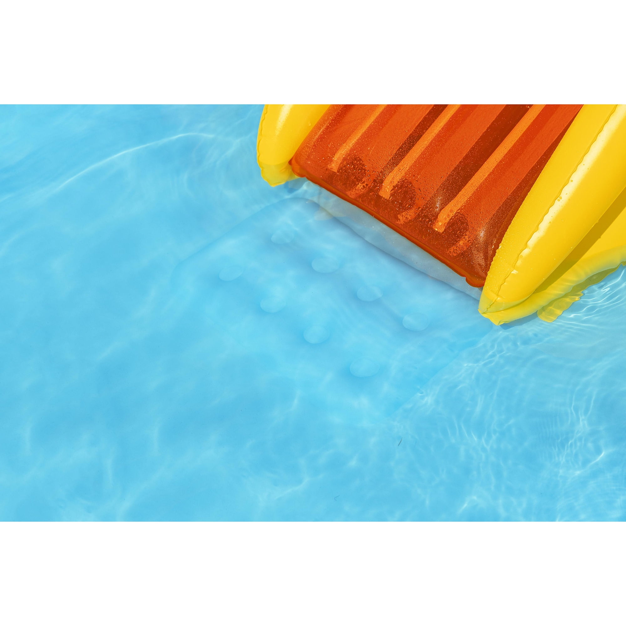 H2OGO! Inflatable Water Play Center & Pool - Rainbows ‘N Rays - 74x59x35”, Slide-Sprinkler Arch- Game Balls, Splash Wade Pool, Outdoor, Toddler-Kid 2+