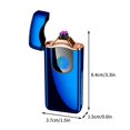 thumbnail image 2 of Dosaele Fingerprint Induction Lighter  USB Rechargeable Plasma Lighter  Battery Powered Flameless Cigarette Lighter  Fashionable Alloy Windproof Lighter, 2 of 6