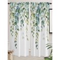thumbnail image 2 of Sage Green Eucalyptus Leaves Living Room Curtains 72 Inches length, Spring Rustic Botanical Window Treatment Curtain Drapes, Light Filtering Drapes for Bedroom Laundry Room, 52"x72", 2 Panels, 2 of 7