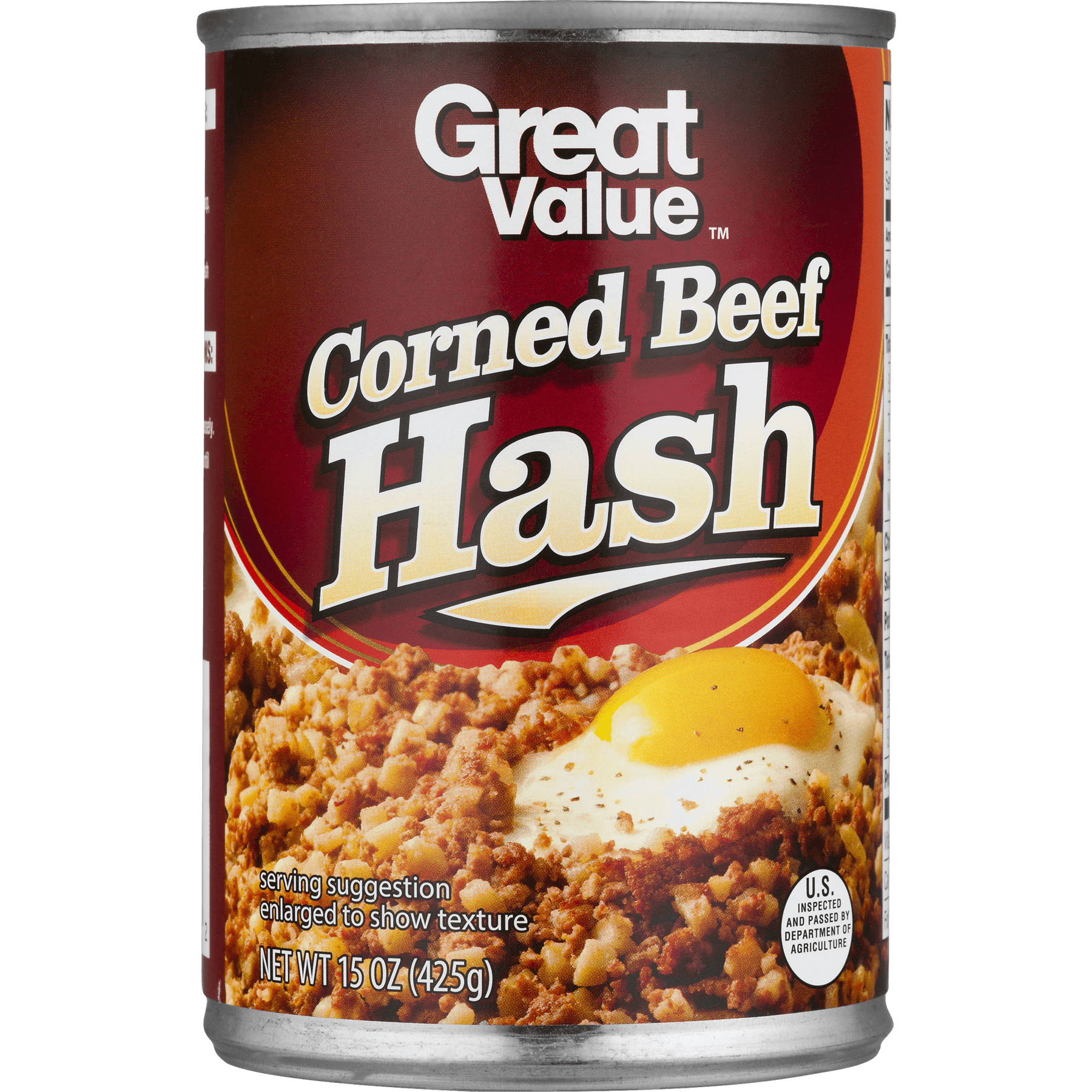 Great Value Corned Beef Hash, 15 oz Can - image 4 of 9