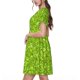 thumbnail image 2 of Easygdp Lime green glitter para Vestido Transpirable de Mujer, Vestido Suelto de Manga Corta con Pliegues y Bolsillos para el Verano, 2 of 6