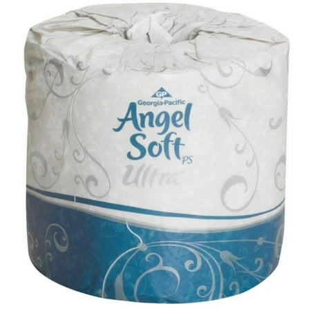 Angel Soft 4 Pack Toilet Paper 4 Pack - Angel Soft Ultra Professional Series 2-Ply Embossed Toilet Paper, by GP PRO, 16560, 400 sheets Per Roll, 05 X 4 ()