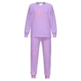 thumbnail image 6 of Elegyee Girls Pajama Sets Bow Print Long Sleeve Top Pants PJ Set Sleepwear(3-14 Years), 6 of 6